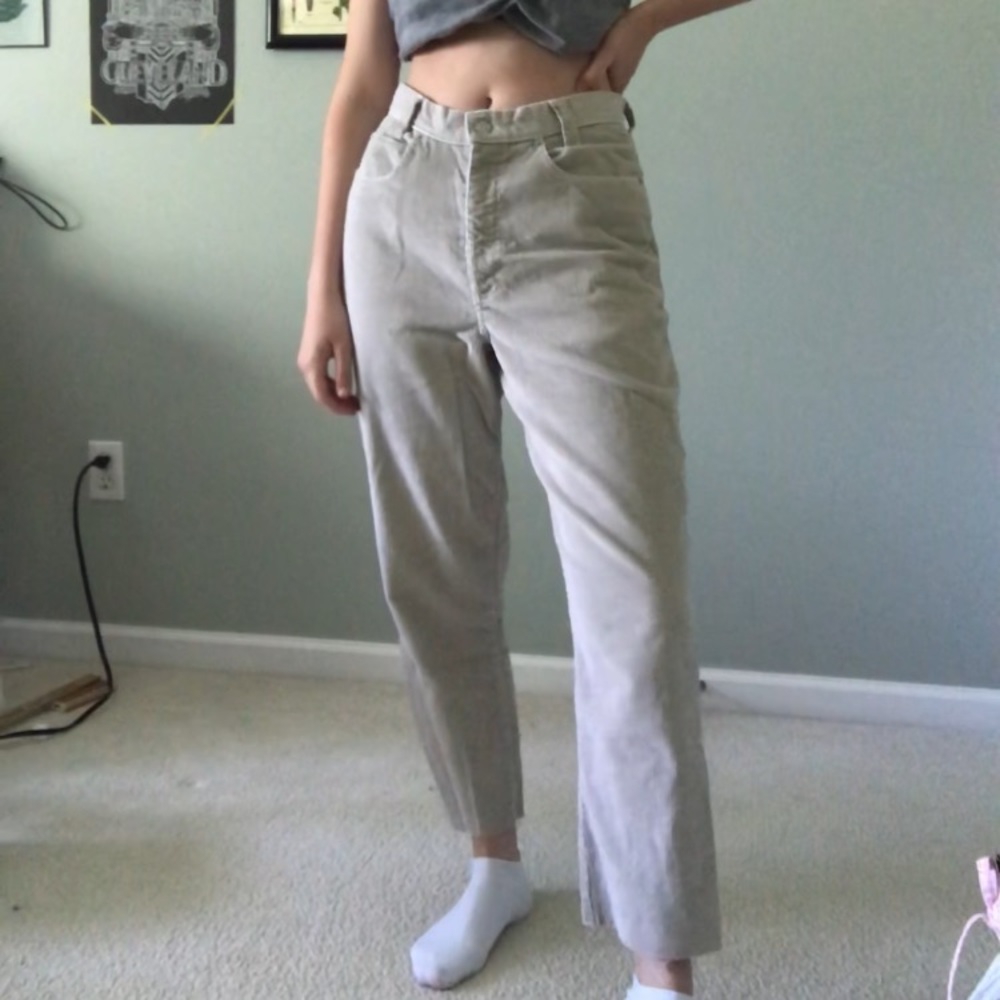 Cream/ Tan Corduroy Pants